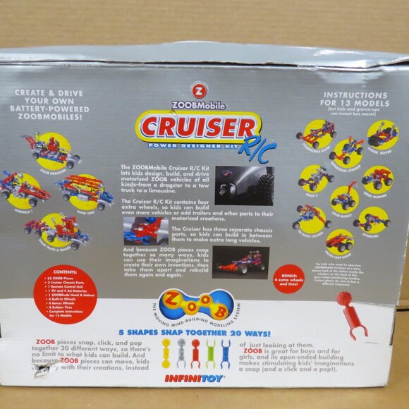 ZOOBMobile R/C Cruiser Power Designer Kit - Ages 6+ | 1+ players NOS IOB - Picture 3 of 9